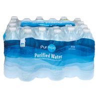 Puraqua Purified Water, 24 pack 16.9