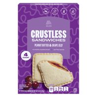Aldi Crustless Peanut Butter & Grape Jelly Sandwiches - 4 Pack 8.8 oz