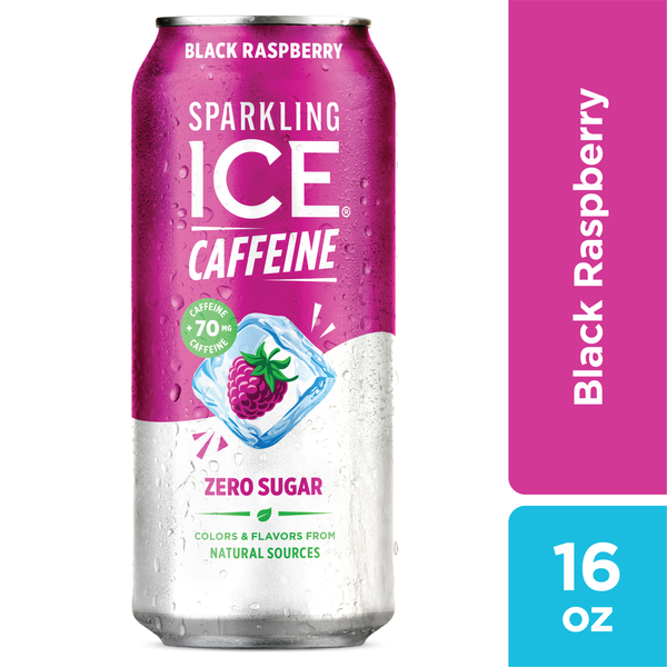 Sparkling Ice Zero Sugar Black Raspberry Caffeine Sparkling Water 16 fl oz