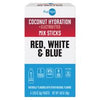 Puraqua Red, White & Blue Coconut Hydration Mix Sticks - 6 Count 1.5