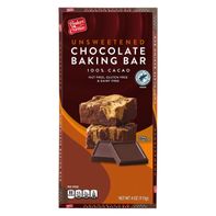 Aldi Unsweetened Chocolate Baking Bar 4 oz