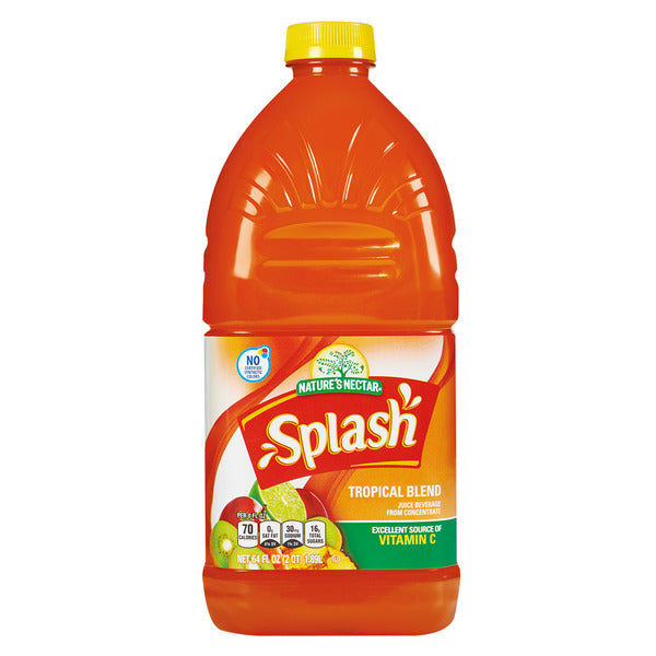 Nature's Nectar Splash Tropical Blend Juice Cocktail 64 fl oz