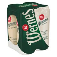 Wernesgruner Pils Legende Beer - 4 Pack, 16.9 fl oz Cans 16.9 fl oz