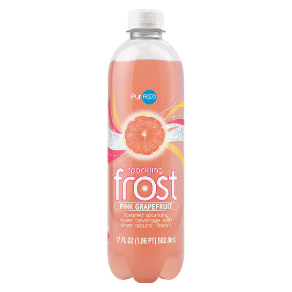 Puraqua Pink Grapefruit Sparkling Flavored Frost Water 17 fl oz