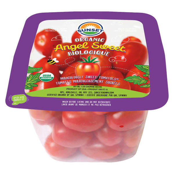 Organic Grape Tomatoes, Package 10 oz