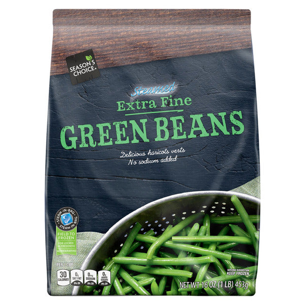 Season's Choice Frozen Extra Fine Green Beans 16 oz