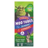 Friendly Farms Moo Tubes Lowfat Yogurt - 8 Count 16 oz