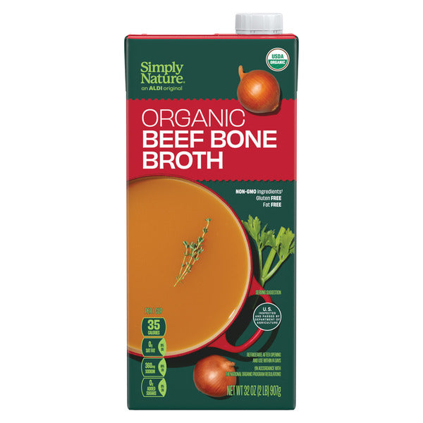Simply Nature Organic Beef Bone Broth 32 oz