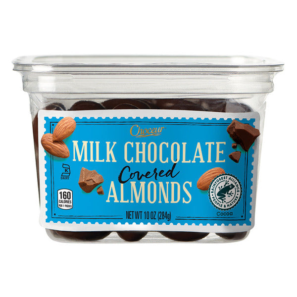 Choceur Milk Chocolate Covered Almonds 10 oz