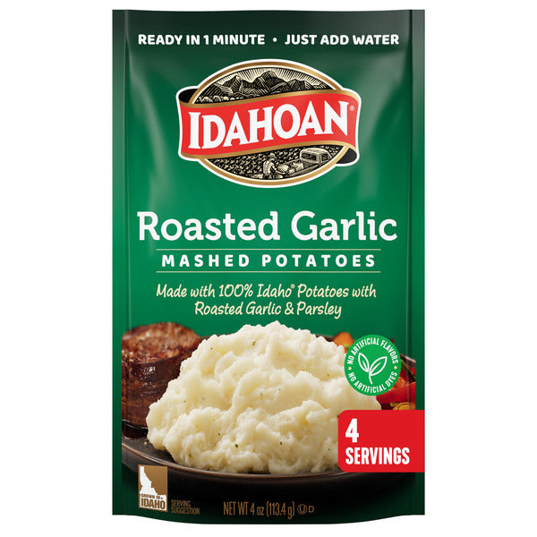 Idahoan Roasted Garlic Mashed Potatoes 4 oz