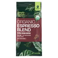 Simply Nature Organic Espresso Blend Whole Bean Coffee 12 oz