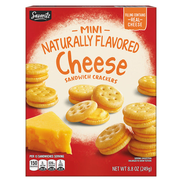 Savoritz Mini Cheese Sandwich Crackers 8.8 oz