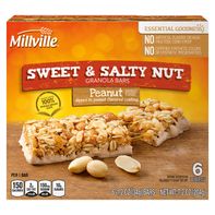 Millville Peanut Sweet & Salty Nut Granola Bars - 6 Count 7.2 oz