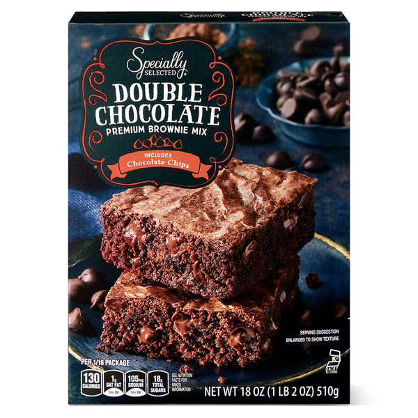 Specially Selected Premium Double Chocolate Brownie Mix 18 oz