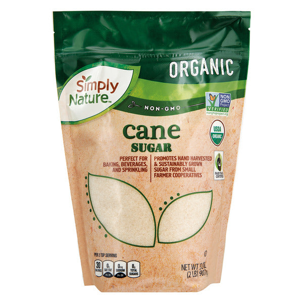 Simply Nature Organic Cane Sugar Pouch 32 oz