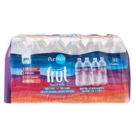 Puraqua Flavored Water Bottles, 24 pack 16 fl oz