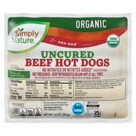 Simply Nature Organic Uncured Beef Hot Dogs 10 oz