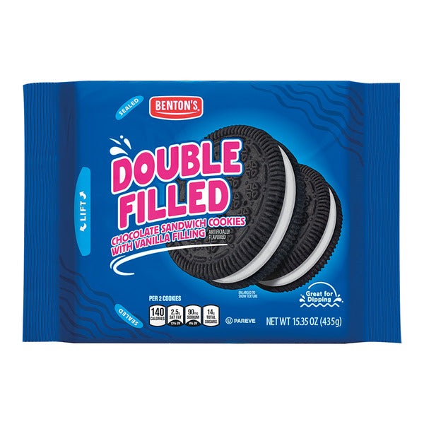 Benton's Double Filled Chocolate Sandwich Creme Cookies 15.35 oz