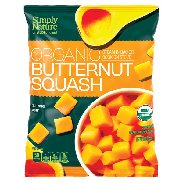 Simply Nature Organic Frozen Steamable Butternut Squash 10 oz