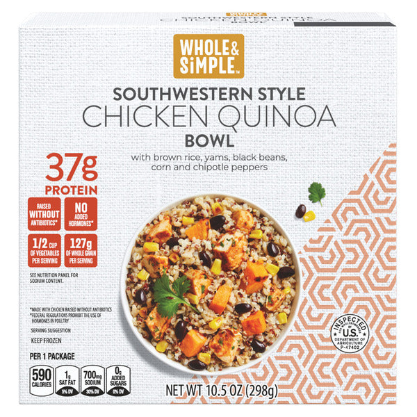 Whole & Simple Southwestern Style Chicken Quinoa Bowl 10.5 oz