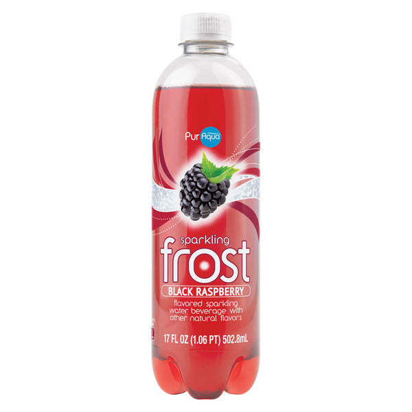 Puraqua Black Raspberry Sparkling Flavored Frost Water 17 fl oz