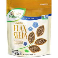 Simply Nature Whole Flax Seeds 16 oz