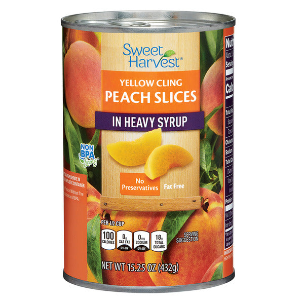 Sweet Harvest Peach Slices in Heavy Syrup 15.25 oz