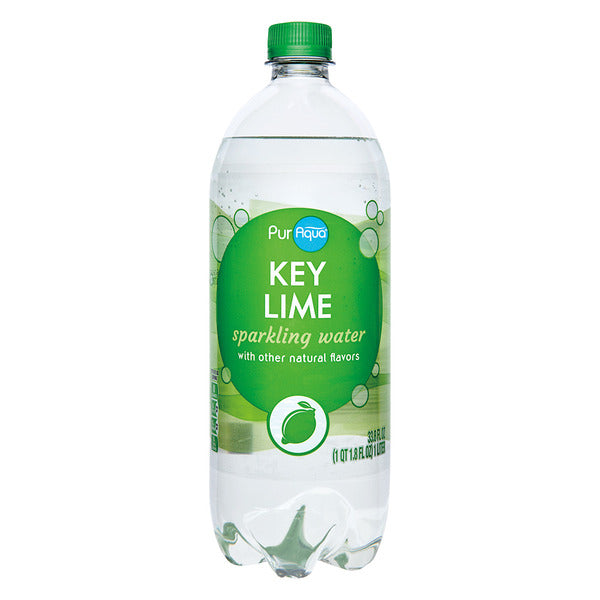 Puraqua Key Lime Sparkling Flavored Water 33.8 fl oz