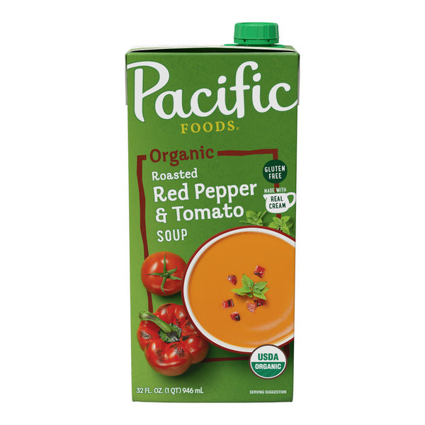 Pacific Foods Tomato & RR Pep Soup, RP Tomato 32 fl oz