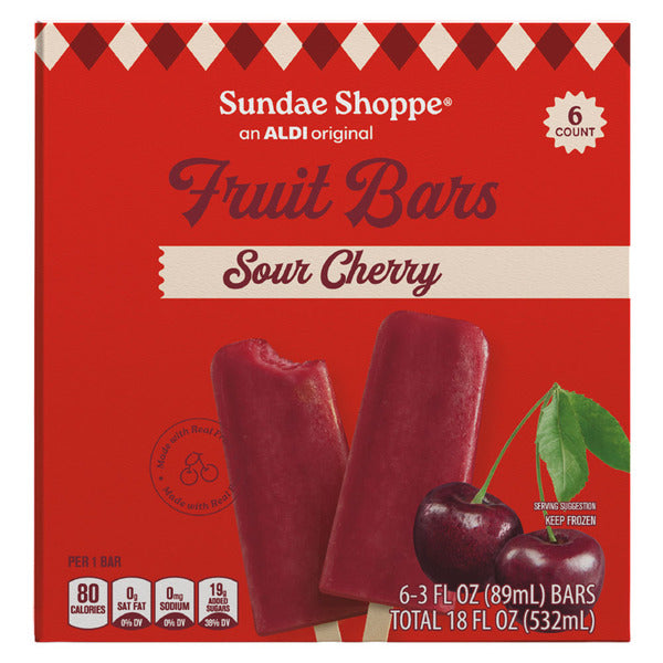 Sundae Shoppe Sour Apple or Sour Cher, Sour Cherry Bar 18 fl oz