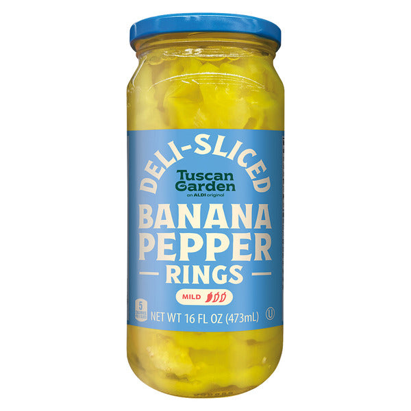 Tuscan Garden Mild Deli-Sliced Banana Pepper Rings 16 fl oz