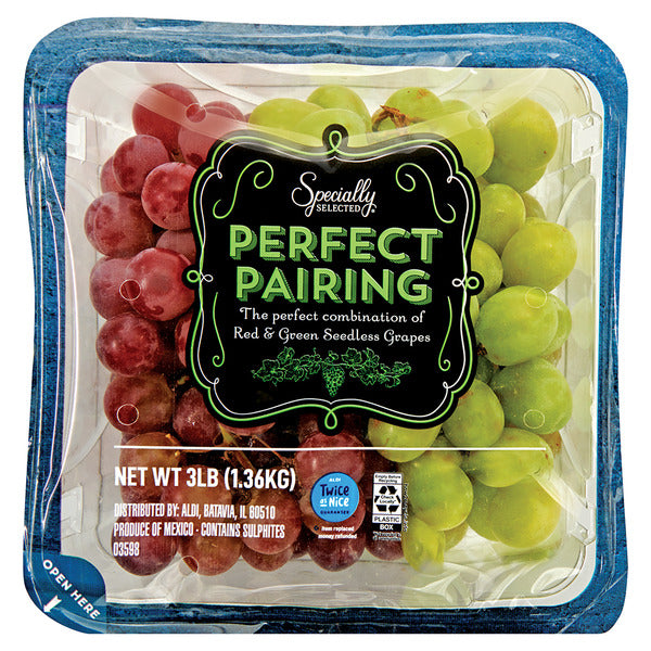 Specially Selected Perfect Pairing Red & Green Grapes 3 lb