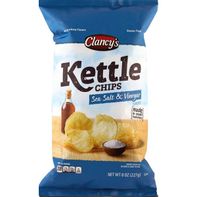 Clancy's Sea Salt and Vinegar Kettle Chips 8 oz