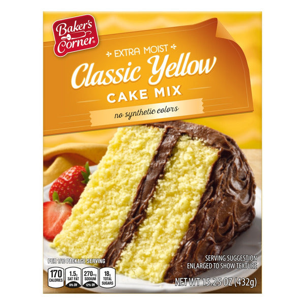 Baker's Corner Extra Moist Classic Yellow Cake Mix 15.25 oz