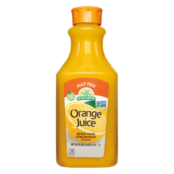 Nature's Nectar Pulp Free Orange Juice 52 fl oz