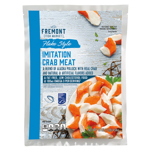 Fremont Fish Market Flake Style Imitation Crab Meat 16 oz