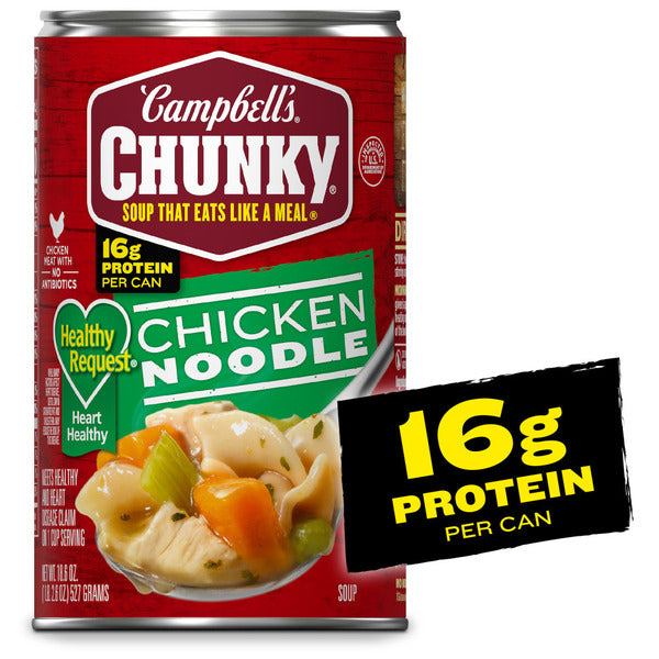 Campbell's Chunky Chicken Noodle Soup, 18.6 oz Can 18.6 oz