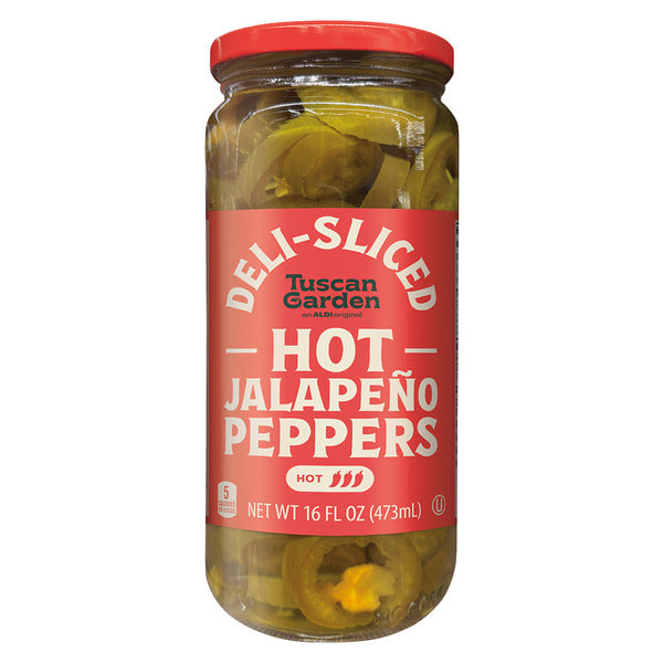 Tuscan Garden Hot Deli-Sliced Jalapeño Peppers 16 fl oz