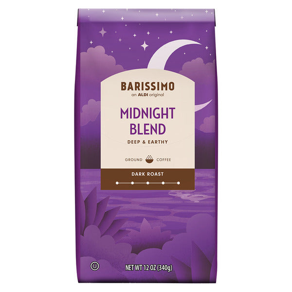 Barissimo Midnight Blend Dark Roast Ground Coffee 12 oz