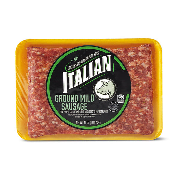Ground Mild Italian Sausage 16 oz