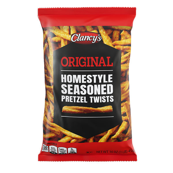 Clancy's Original Homestyle Seasoned Pretzel Twists 16 oz
