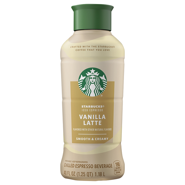 Starbucks Vanilla Latte Iced Coffee 40 fl oz