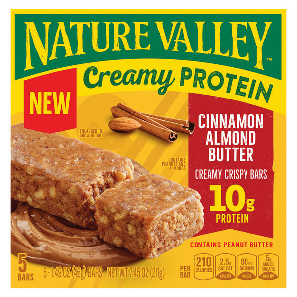 General Mills Cinnamon Almond Flavored Protein Creamy Bars, 5 count 7.45 oz