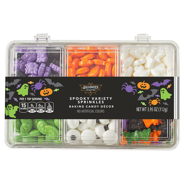 Spooky Variety Sprinkles Baking Candy Décor 3.95 oz