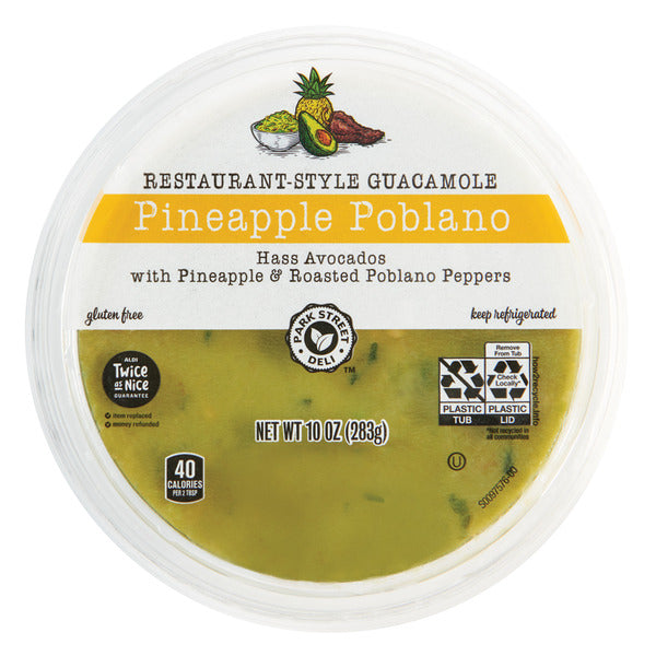 Park Street Deli Pineapple Poblano Fresh Guacamole 10 oz
