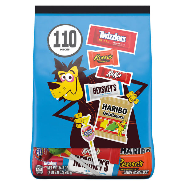 Hershey's Twizzlers, Reese's, KitKat, Hershey's, Haribo Variety Pack - 110 Pieces 34.8 oz