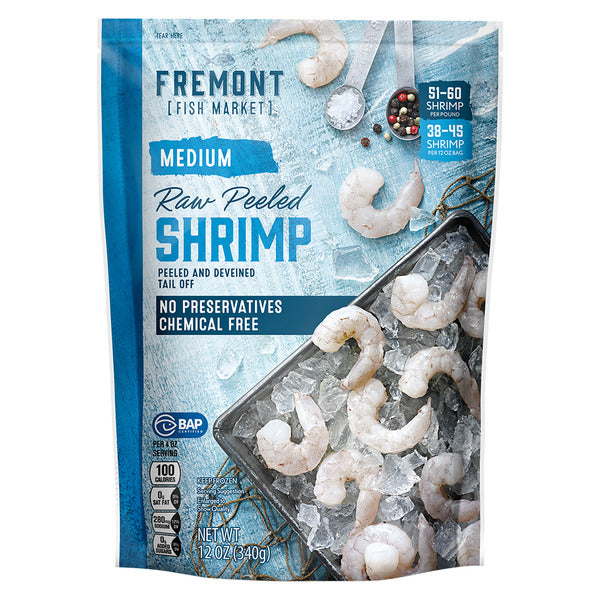 Fremont Fish Market Medium Raw Peeled Shrimp 12 oz