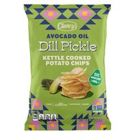 Clancy's Dill Pickle Avocado Oil Kettle Cooked Potato Chips 5 oz