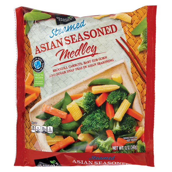 Season's Choice Frozen Steamed Asian Seasoned Medley 12 oz