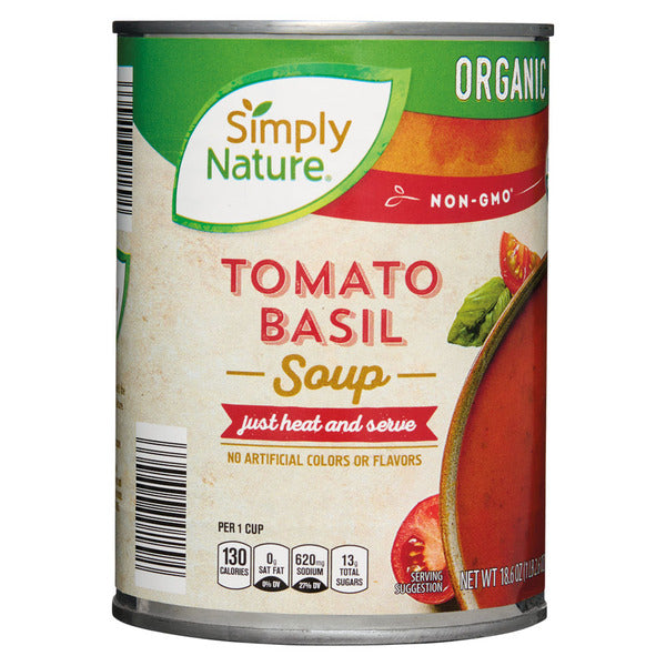 Simply Nature Org Assorted Soup, Tomato Basil 18.6 oz